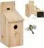 Relaxdays Vogelhaus Bausatz DIY, Holz, 11,5x29,5x17cm