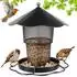 LuxusKollektion Vogelfutterstation hängend, klappbar, eichhörnchensicher, schwarz