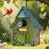 LuxusKollektion Vogelhaus aus Kunstharz, bunt, mit Kette, wetterfest
