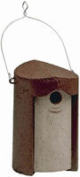 Schwegler 00108/5, Schwegler Holzbeton Nisth&ouml;hle 1B, Flugloch oval braun