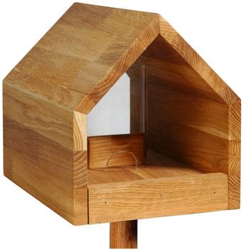Dobar Luxus-Vogelfutterhaus Eichenholz mit Ständer