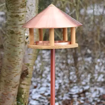 VOSS.garden Vogelhaus Kopenhagen mit Kupferdach d&auml;nisches Design 155cm