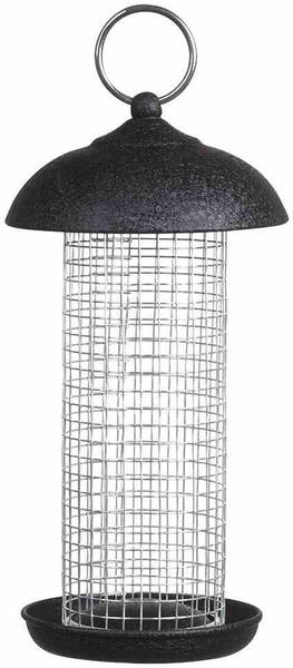 Siena Garden Futtersäule schwarz für Nüsse 20cm Stahl (D37190)