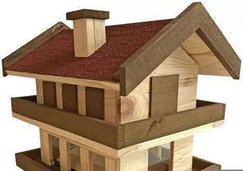 Windhager Vogelhaus Landhaus XL 40x30x36cm braun