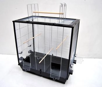 Ollesch Gro&szlig;er Vogelk&auml;fig Wellensittich Kanarien Gro&szlig;sittich mit Freisitz (20015)