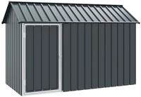 vidaXL Vogelk&auml;fig Anthrazit 215 x 112 x 141 cm Verzinkter Stahl