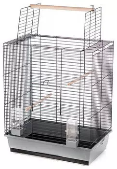 Duvo+ Vogelkäfig Ara grau/schwarz
