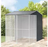 vidaXL Vogelk&auml;fig Anthrazit 215 x 310 x 247 cm Verzinkter Stahl