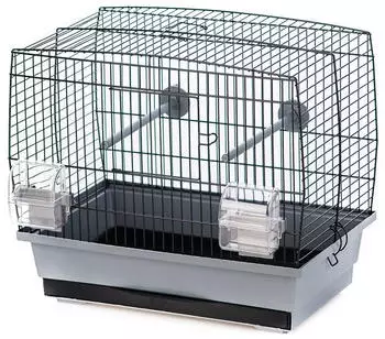 Duvo+ Vogelkäfig Natalia 1 grau/schwarz