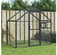 vidaXL Voliere Anthrazit 179x100x185 cm Aluminium