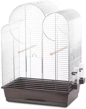 Duvo+ Vogelkäfig Natural Eliza braun/zinc