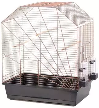 Duvo+ Vogelkäfig Copper Lexa schwarz/kupfer