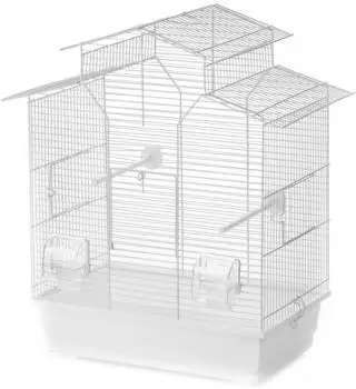 Duvo+ Vogelkäfig Iza 2 weiß