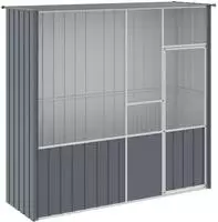 vidaXL Voliere Anthrazit 215x78x200 cm Verzinkter Stahl