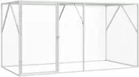 vidaXL Vogelk&auml;fig Anthrazit 208 x 102 x 108 cm Verzinkter Stahl