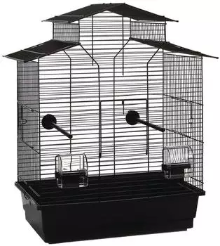 Beeztees Vogelkäfig Iza 2 Pagoda schwarz