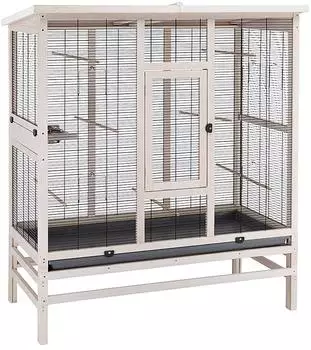 Ferplast Wilma Large Vogelvoliere aus FSC-Holz für Kanarien und Sittiche (F56160814)
