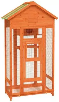 vidaXL Vogelhaus braun 91,5x53x170cm Kiefernholz massiv