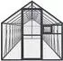 vidaXL Voliere 1,79x10x1,85m Aluminium, verzinktes Gitter, abschließbare Tür (3155806)