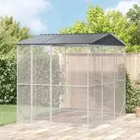 vidaXL Vogelk&auml;fig Anthrazit 227 x 310 x 247 cm Verzinkter Stahl