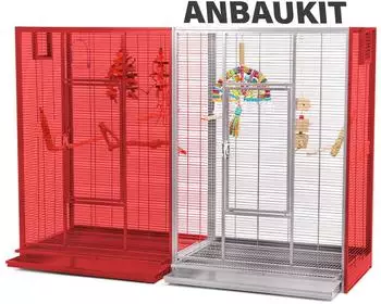 Montana Anbaukit für Melbourne I und II, Vogelvoliere, platinum