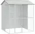 vidaXL Vogelkäfig verzinkter Stahl grau 215x210x247cm (3325175)