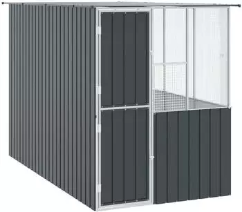 vidaXL Vogelk&auml;fig anthrazit, verzinkter Stahl, Outdoor (3325169)