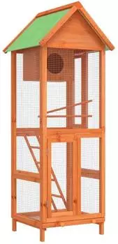 vidaXL Vogelhaus braun 60x58,5x160cm Kiefernholz massiv (172255)