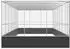 vidaXL Voliere mit Erweiterung, Stahl, silber, 725x307x212cm (3214278)