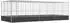 vidaXL Voliere mit Erweiterung, Stahl, silber, 725x307x212cm (3214278)