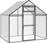vidaXL Vogelk&auml;fig Anthrazit 181,5 x 112,5 x 173,5 cm