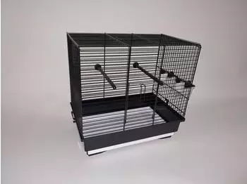 Ollesch Vogelk&auml;fig 40x25,5x38,5cm, schwarz (Vogelheim)