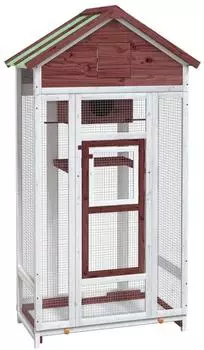 vidaXL Vogelhaus mokka 91,5x53x170cm Kiefer Massivholz (172254)