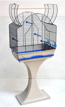 Ollesch Vogelkäfig mit Ständer und Freisitz