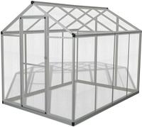 vidaXL Au&szlig;envoliere Aluminium 178x242x192 cm