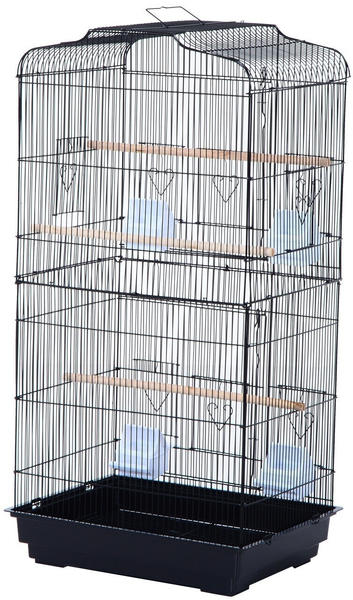 Pawhut Vogelvoliere für Papagei, Wellensittich 47,5 x 36 x 91 cm