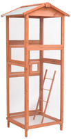 vidaXL Vogelk&auml;fig 68x62x166 cm Massivholz Fichte