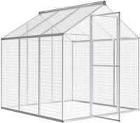 vidaXL Au&szlig;envoliere Aluminium 183x178x194 cm