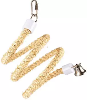 Duvo+ Spiralseil aus Sisal mit Glocke beige XS