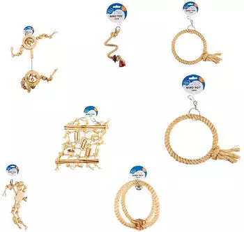 Duvo+ Ringseil aus Sisal mit BBQ Block und Glocke beige
