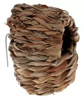 Duvo+ Schilfnest für Vögel mit Haken 10 x 10 x 15 cm