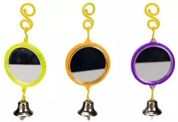Beeztees Spiegel mit Glocke für Sittiche 8 x 5,5 cm