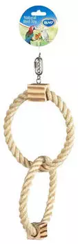 Duvo+ Doppelring Sisal mit Holzblock
