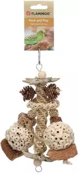 Flamingo Sittichspielzeug Ivy braun