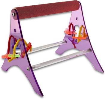 HappyBird Tischfreisitz mit therapeutischer Sitzstange für Mohrenkopfpapageien