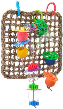 HappyBird Papageienspielzeug in Kletterwand de Luxe