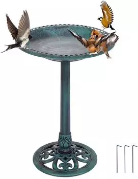 Costway Vogelfutterstation mit Vogelbad für Balkon & Garten (PS6502)