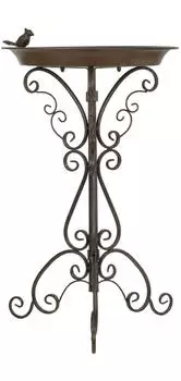 Moritz Vogeltränke stehend, dunkelbraun, 73cm, frostsicher