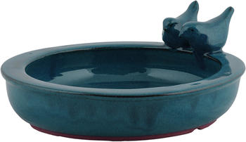 Esschert Design Esschert Vogeltränke Keramik rund sortiert (FB421) blau