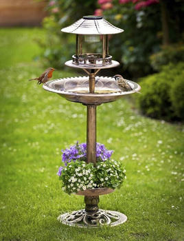 Diverse Clothing Diverse 4in1 Solar-Vogelbad mit Pflanzschale